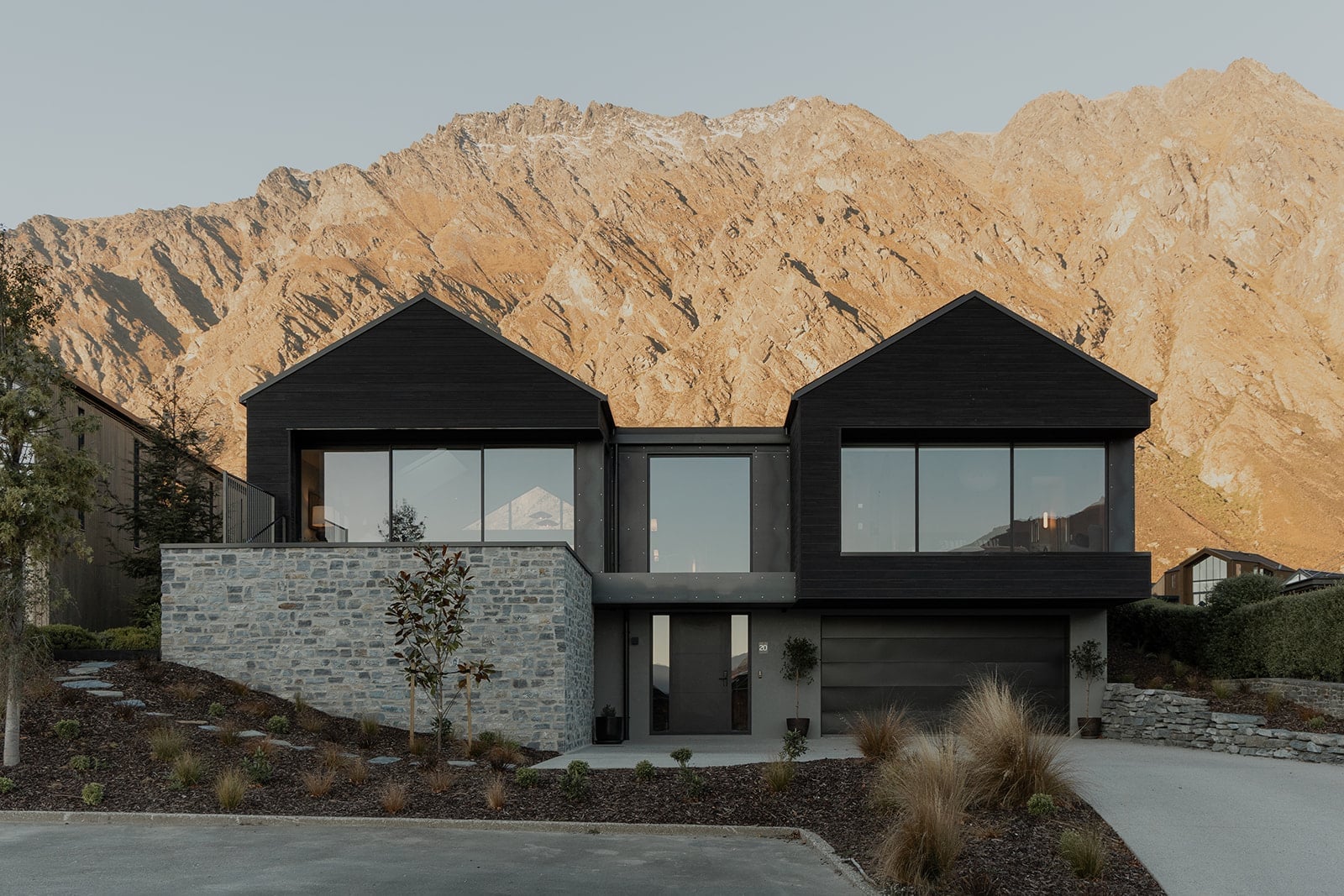 Falconer Rise architectural home by Ferguson Builders in Jacks Point.